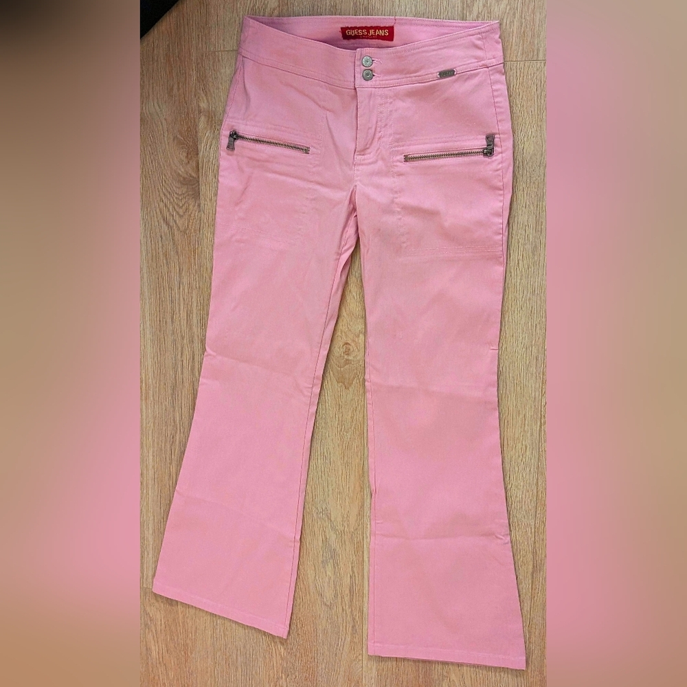 Guess Jeans Pink Flared Pants